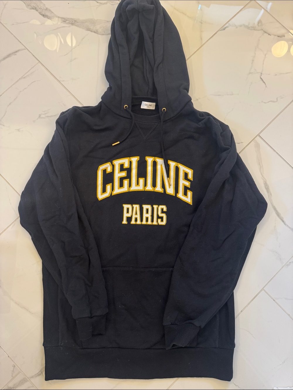 Celine Hoodie Sweatshirt, Size medium